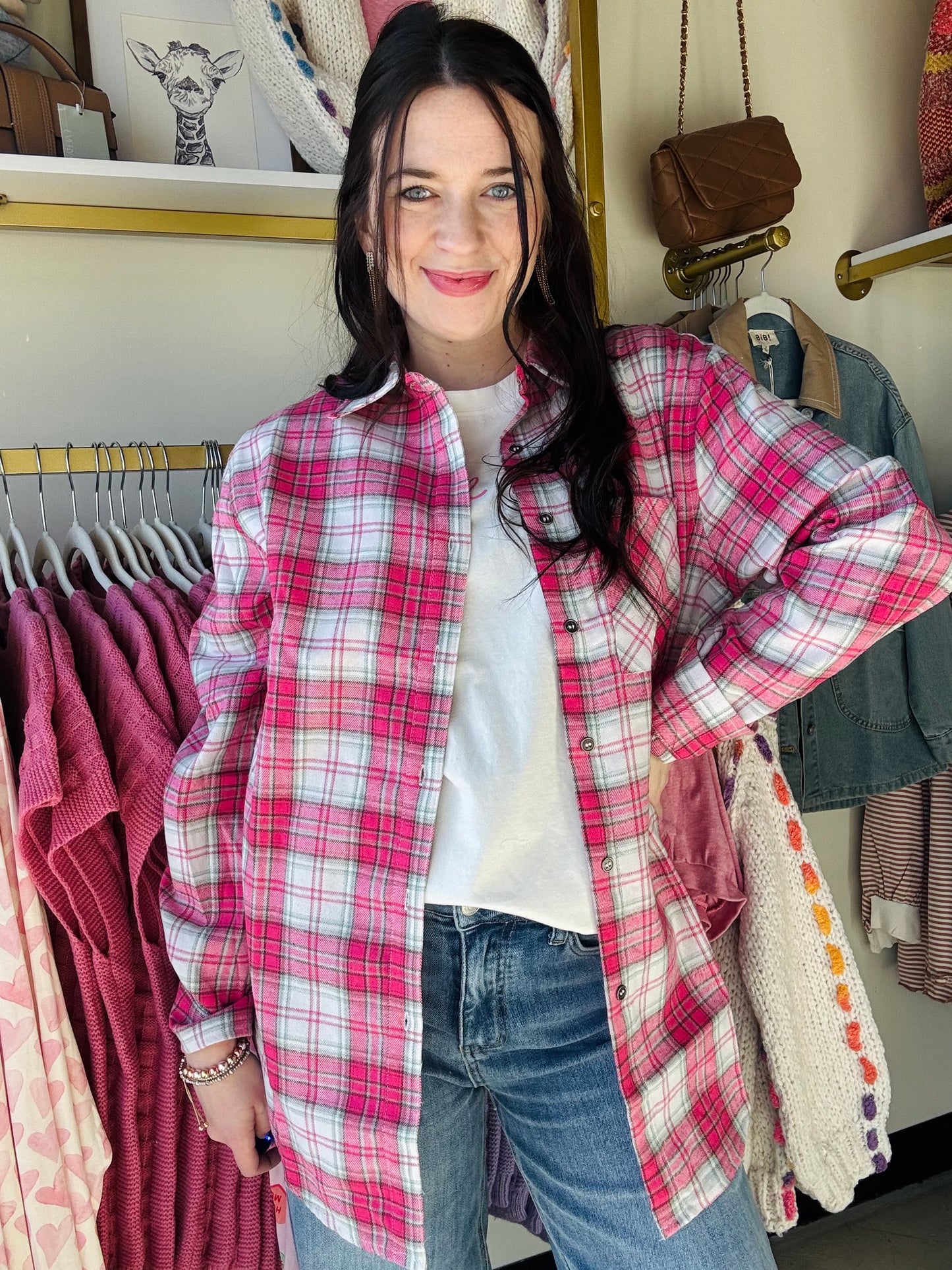 Candy Plaid Plaid Button Down