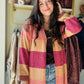 Autumn Color Block Cardigan