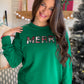 Merry Plaid Evergreen Crewneck
