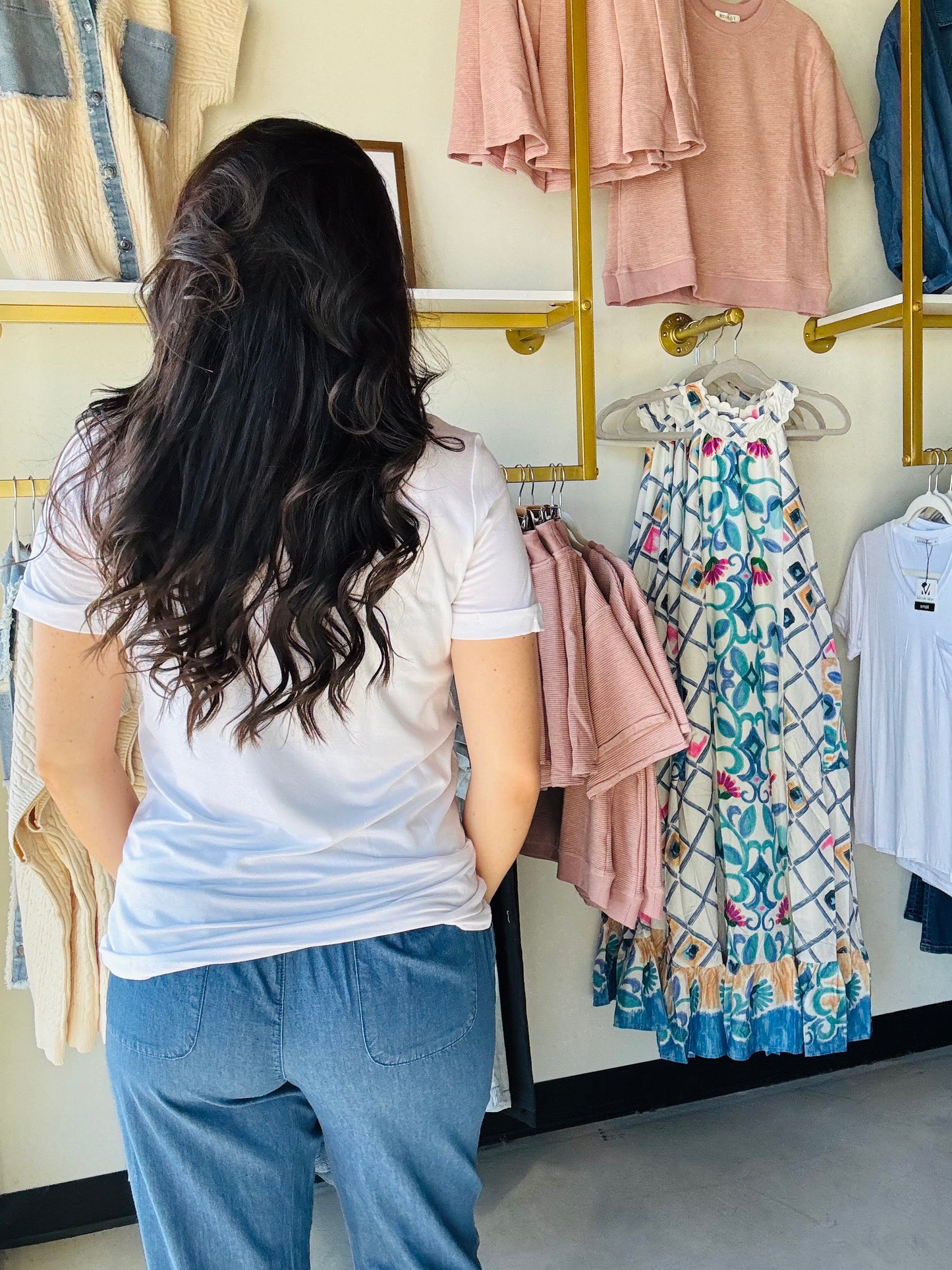 White Chloe Pocket Tee