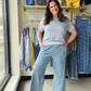 Light Blue Allium Pants