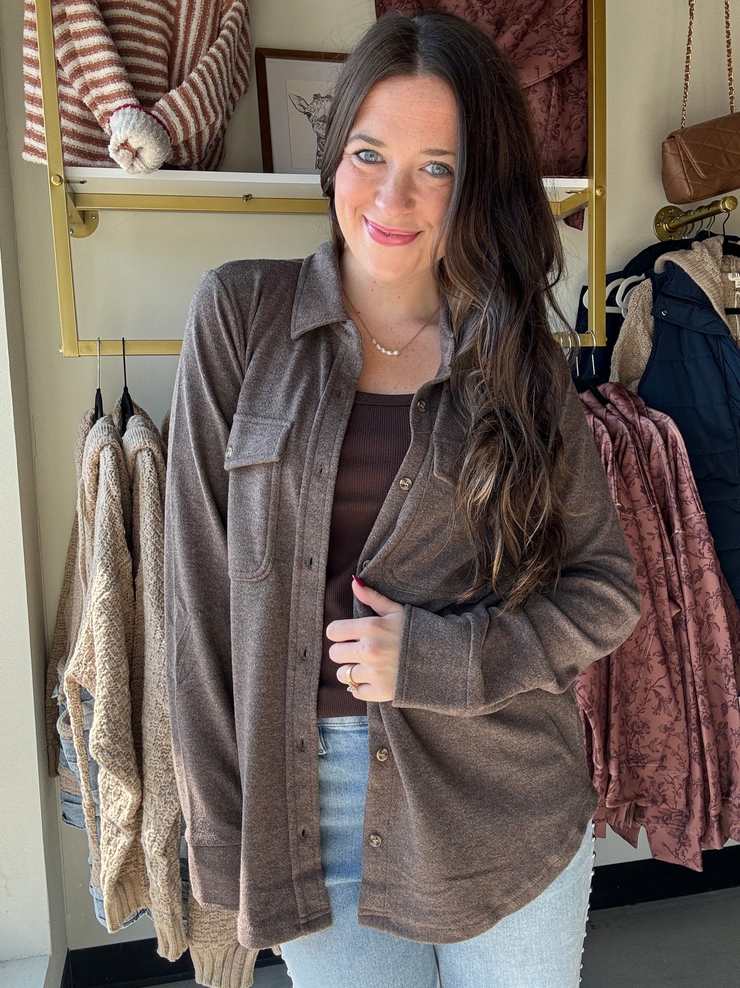 Heather Brown Cassian Shirt