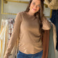 Mocha Solid Brushed Long Sleeve