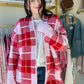 Valentine Plaid Cloud Cardigan