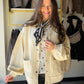 Ecru Terry Sweater Cardi