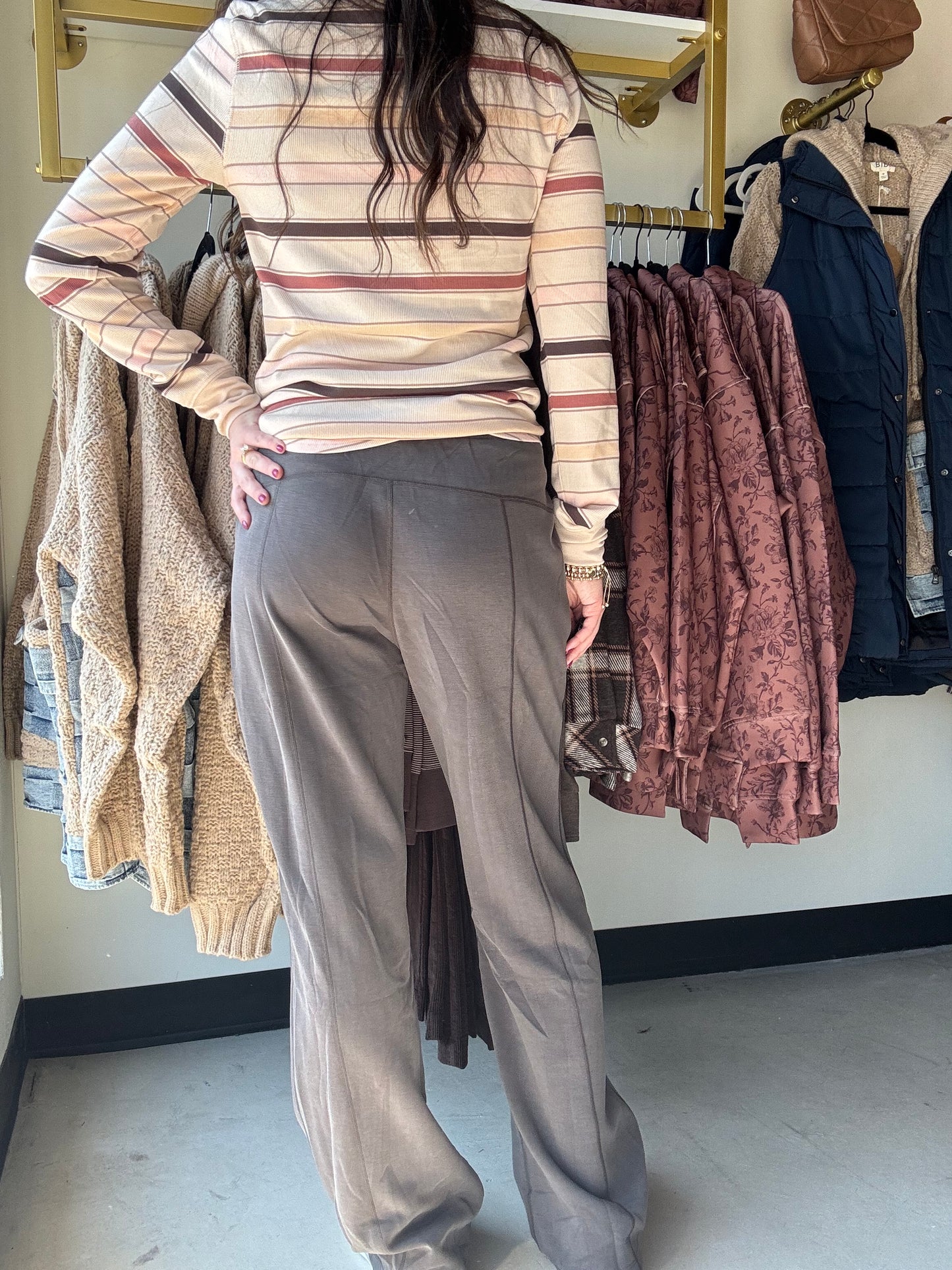 Charcoal Casual Bottoms