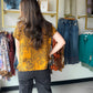 Animal Print Split Neck Popover