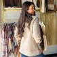 Taupe Asymmetric Sweatshirt