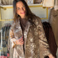 Taupe Velour Floral Blazer