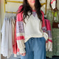 7th Ray

Get ready to bloom with style in our Floral Contrast Raglan Sleeve Top! This waffle knit top features a unique floral contrast, eye-catching color block design, and comfortable relaxed fit. With long raglan sleeves and bishop sleeve details, you'll be looking effortlessly fashionable.