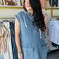 Wishlist

Effortless style meets comfort in this cotton denim hoodie dress. Featuring a relaxed fit with a convenient zip closure, it's perfect for layering or wearing solo. The soft cotton construction keeps you comfortable all day, while the denim fabric adds durability and timeless appeal. Ideal for casual outings, weekend wear, or cozy days at home. A versatile wardrobe essential that transitions seamlessly from season to season.