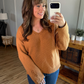 IN STOCK Crochet Sleeve Top - Camel