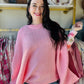 Meg Pullover Poncho - Pink