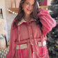 Crimson French Terry Jacket