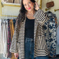 Striped Combo Button Up Shacket