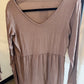 #19 Peplum Top- Taupe