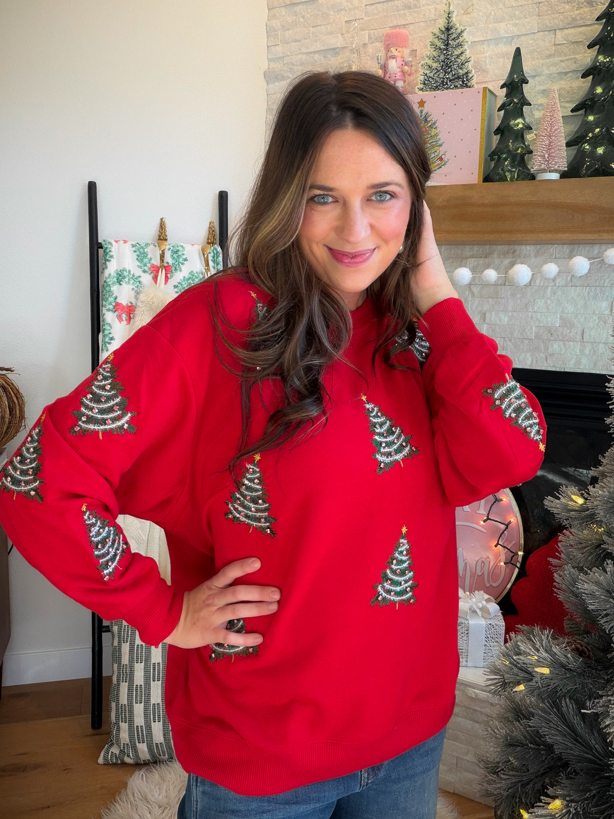 Sarah Merry Trees Sweatshirt