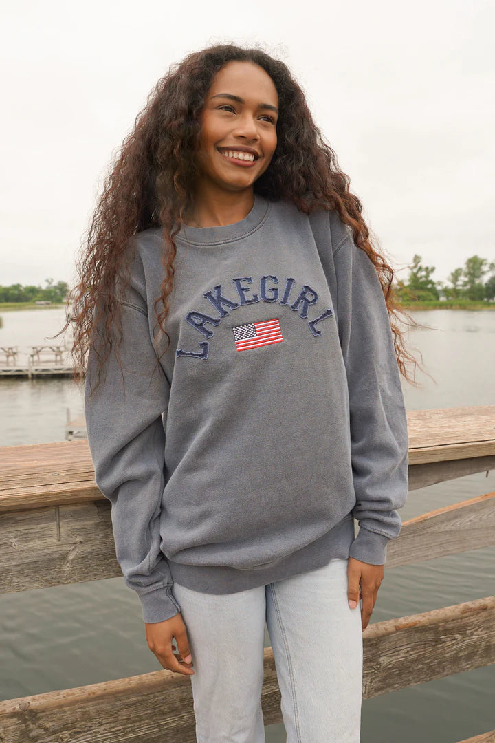 Lakegirl Indigo Ringspun Crewneck