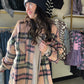 Pink & Navy Plaid Jacket