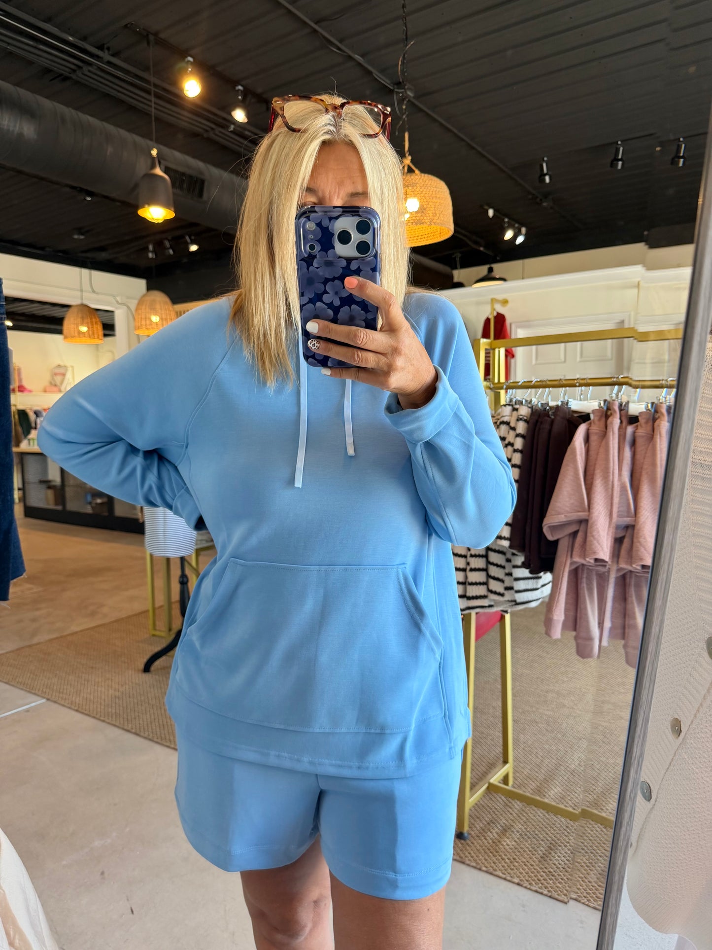 Denim Drift Dune Hoodie