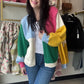 Pink Multi Block Cardigan
