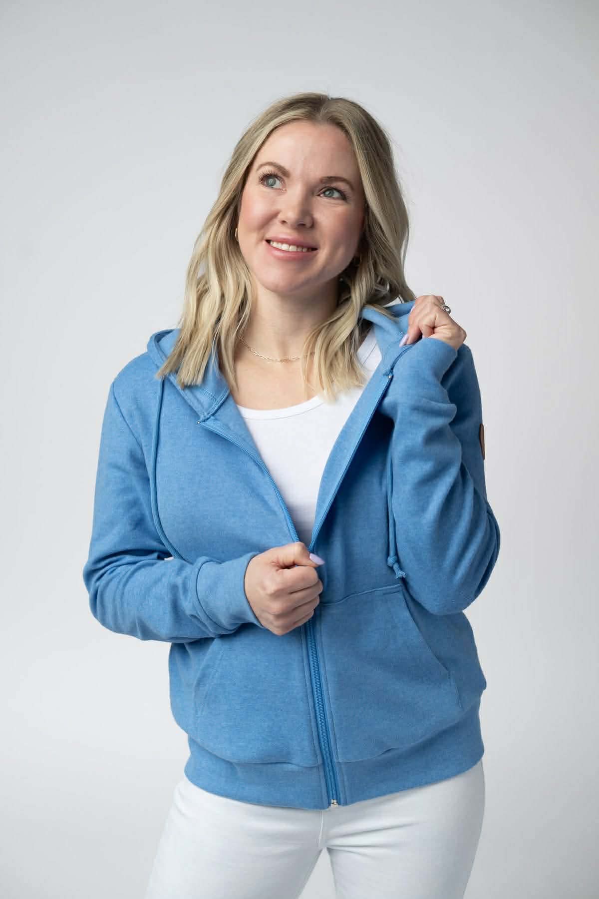 Blue Michelle Mae Full Zip