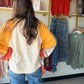 Color Mix Cotton Slub Pullover
