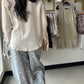 Oatmeal Woven Button Up