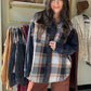 Waffle Plaid Mixed Shacket