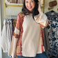 Paisley Gold Tones Long Sleeve