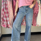 90's Stretch Cuffed Hem Jeans