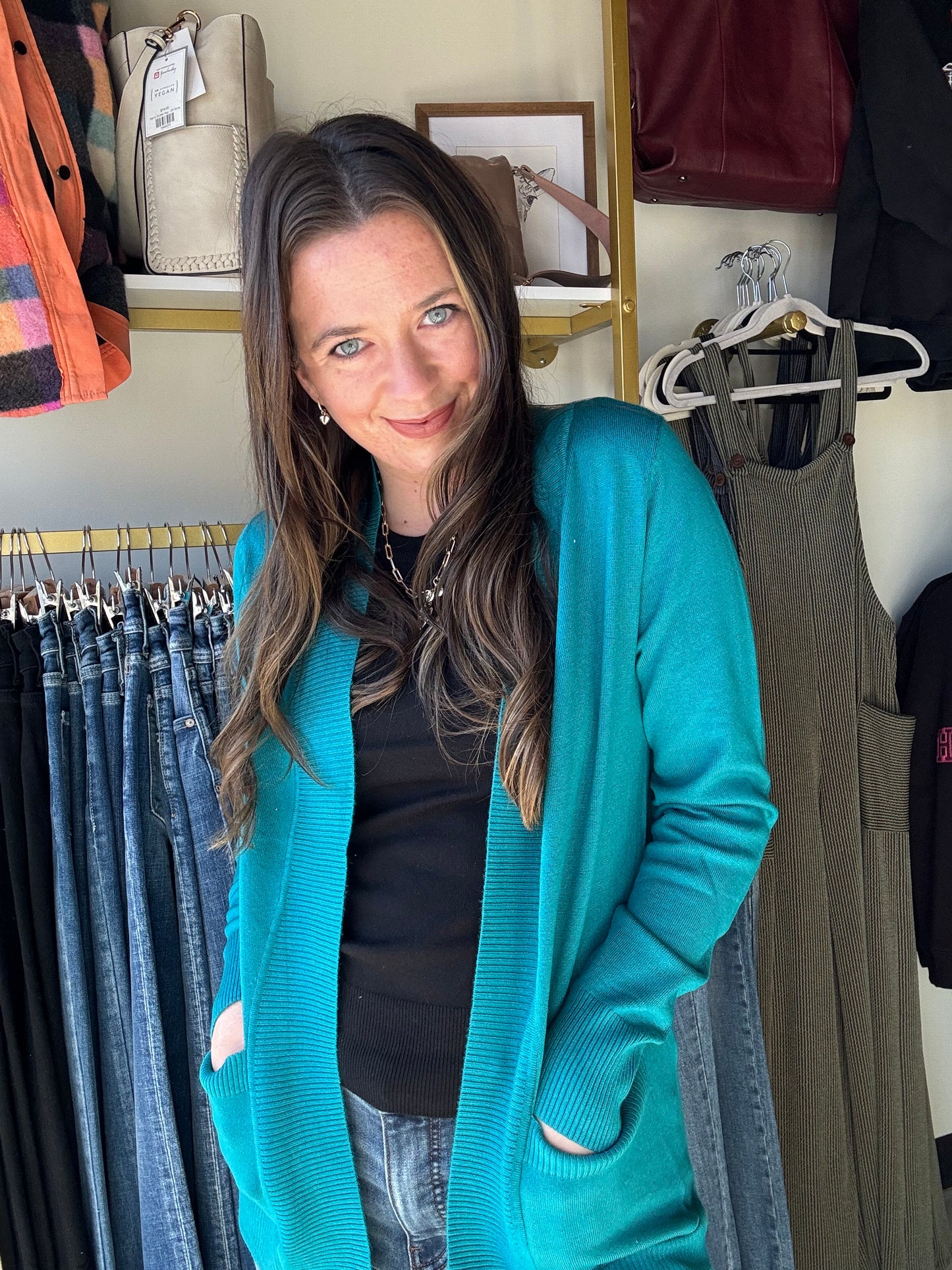 Turquoise Lightweight Cardigan