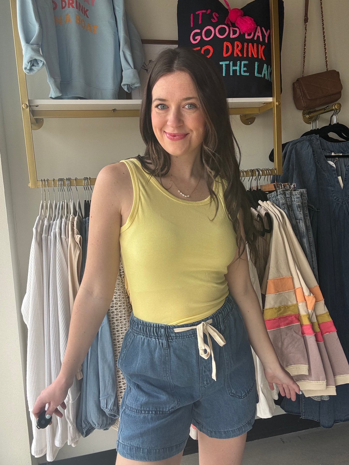 Soft Yellow Hold Tight Tank