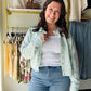 Mint & Ivory Stripe Cardigan
