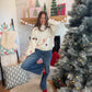 Christmas Motif Chenille Sweater