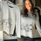 Grey Cat Sketch Long Sleeve