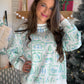 Sarah Yuletide Blue Sweatshirt