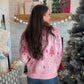 Pink Jacquard Tree Sweater