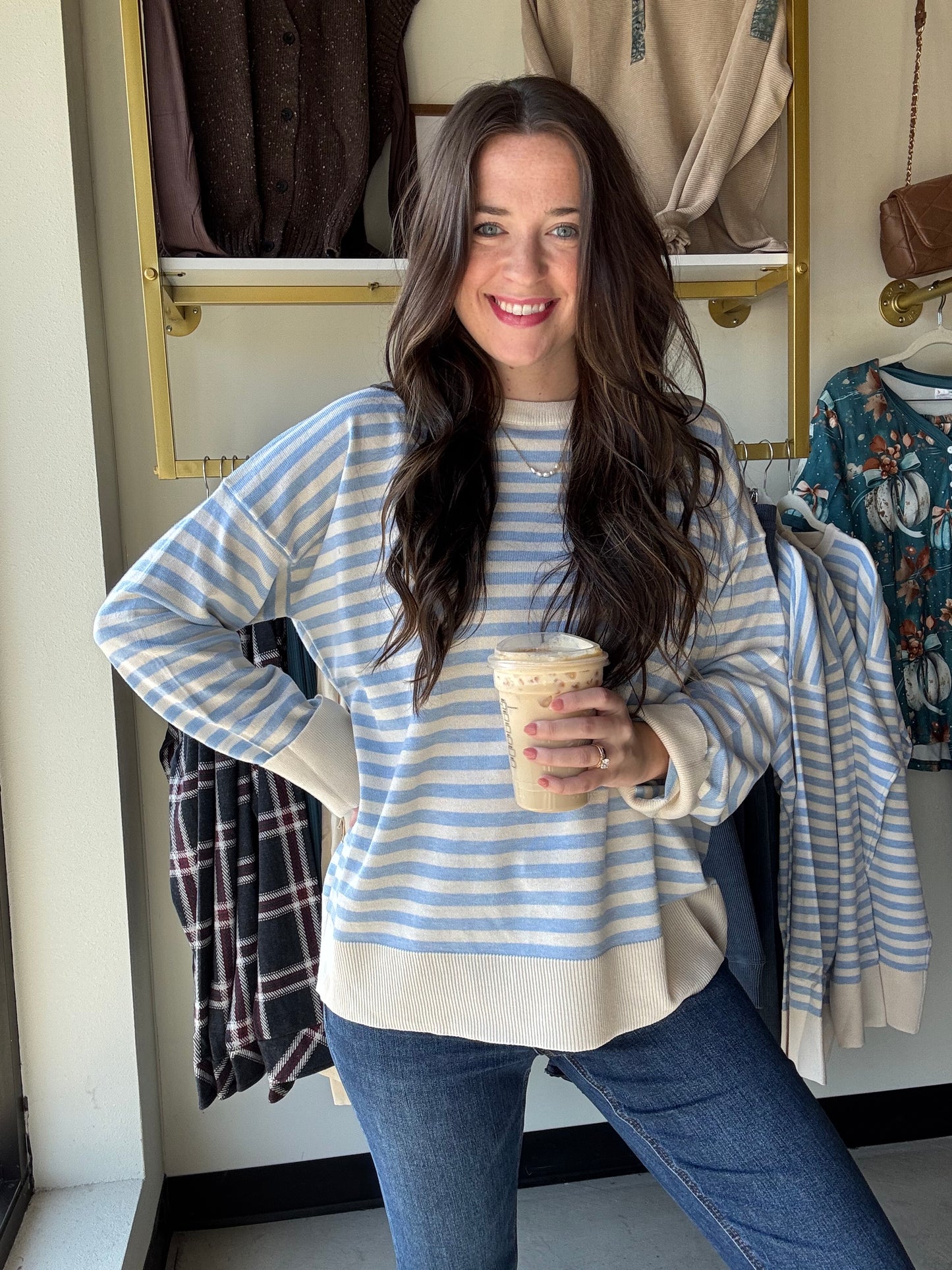 Cloud Ivory Stripe Sweater