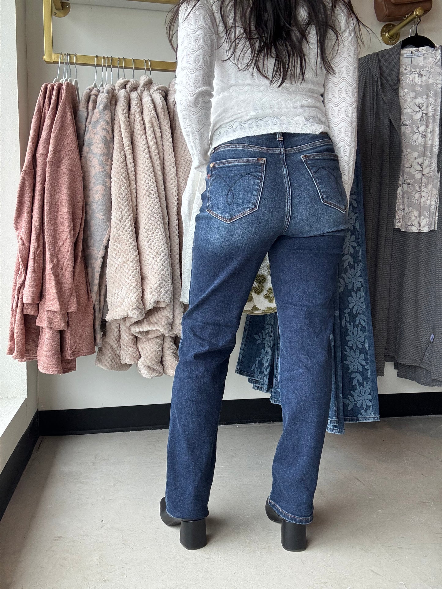 Vintage Dark Wash Straight Leg