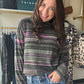 Pink Flambe Mock Neck