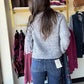 Marine Boucle Crewneck Sweater