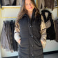Black Harlow Long Vest