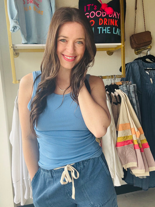Coastal Blue Hold Tight Tank