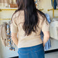 Taupe Starfish Button Sweater