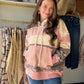 Pink Paisley Printed Hoodie