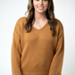IN STOCK Crochet Sleeve Top - Camel