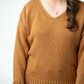 IN STOCK Crochet Sleeve Top - Camel
