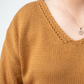IN STOCK Crochet Sleeve Top - Camel