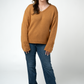 IN STOCK Crochet Sleeve Top - Camel